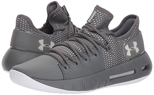 Under Armour Men's Drive 5 Low Basketball Shoe, Graphite (101)/White, 10