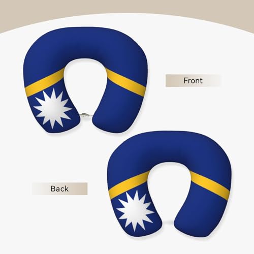 Almohada de viaje de fibra de poliéster negra miniatura 3