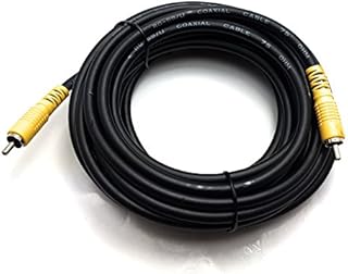 MainCore 2m long Phono to Phono (RCA to RCA) Digital Coaxial SPDIF Audio or Composite Video Cable Cord Lead/Available in 0.25m, 0.50m, 1.2m, 2m, 3m, 5m, 7.5m, 10m, 15m, 20m, 25m (2m)