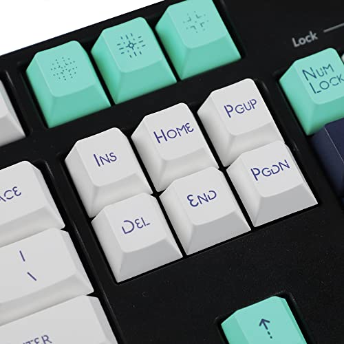 Image of 144 Opposite Sound Wave Keycaps Dye-Sub Thick PBT Cherry Profile Key caps for TKL 61 64 68 75 87 96 104 108 GMMK MX Mechanical Keyboard