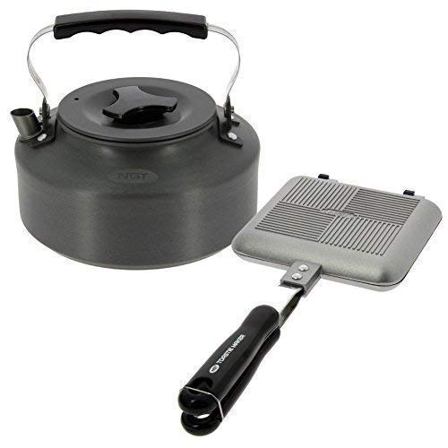 Neu Karpfen Angeln Zelten 1.1 Liter Wasserkessel & wohlig Macher NGT