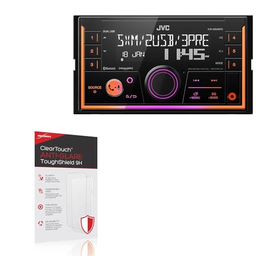 BoxWave Screen Protector Compatible With JVC KW-X855BTS - ClearTouch Anti-Glare ToughShield 9H (2-Pack), Anti-Glare 9H Tough Flexible Film Screen Protector