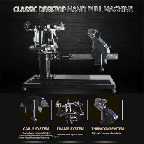 Máquina de encordado manual de raqueta para bádminton y tenis, rotación de 360 grados para encordado de precisión