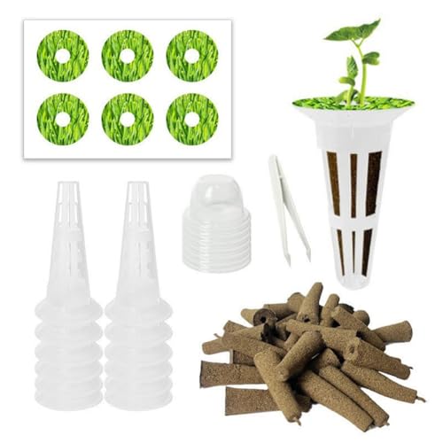 VRTYVEYBB Set di 30 cestini per piantare, coperture per germinazione, set per piantare piante in cotone