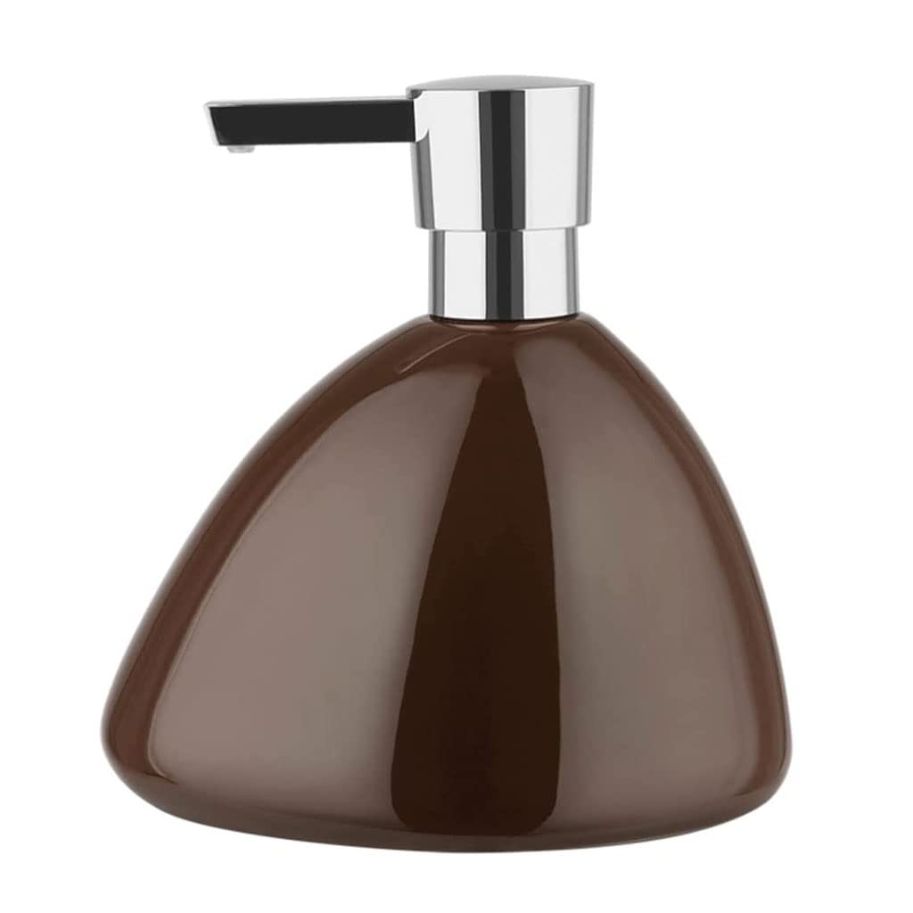 NZPOST Distributore di Sapone Ricaricabile Distributore di Sapone in Ceramica con Pompa Distributore di Sapone Liquido per Le Mani Ricaricabile 450 ml/15. Pompa per Sapone da Bagno (A)
