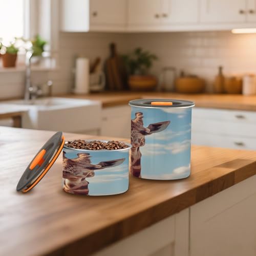 ATTX lata de café de acero inoxidable 17oz con tapa hermética miniatura 6