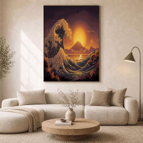 Toile grand format pour habiller un mur vide sans cadre lourd