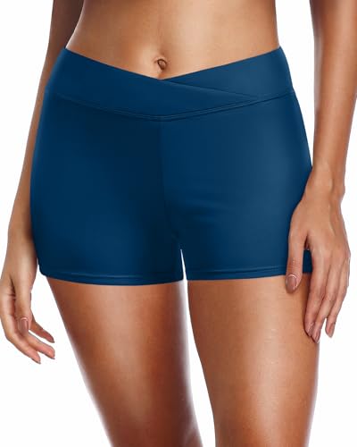 Image of Yonique Womens Swim Shorts Bathing Suits Bottoms Swimsuit Bottoms(Available in Plus)