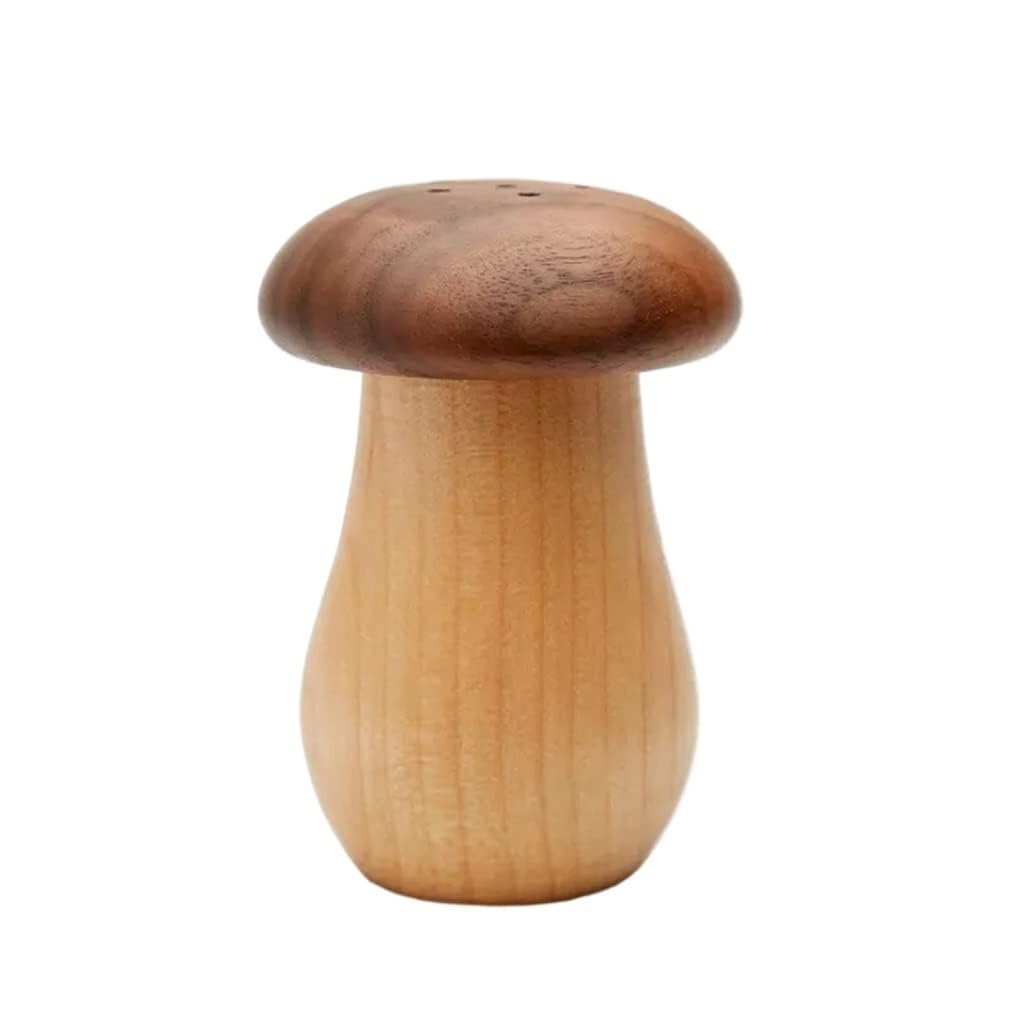 VHcgCGJ toothpick dispenser, Toothpick dispenser,Wooden Holder Barrel Needle Handmade Mushroom
