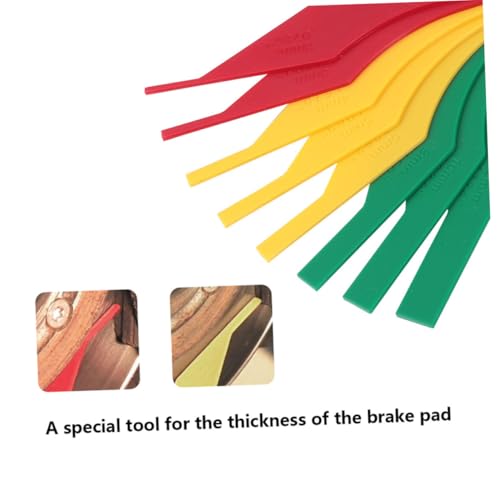 Luxshiny 2Pcs Medidor de Pastilla de Freno para Medición Precisa de Grosor, Práctico Probador de Grosor de Disco de Freno para Propietarios de Autos, Herramienta Durable y Fácil de Observar miniatura 4