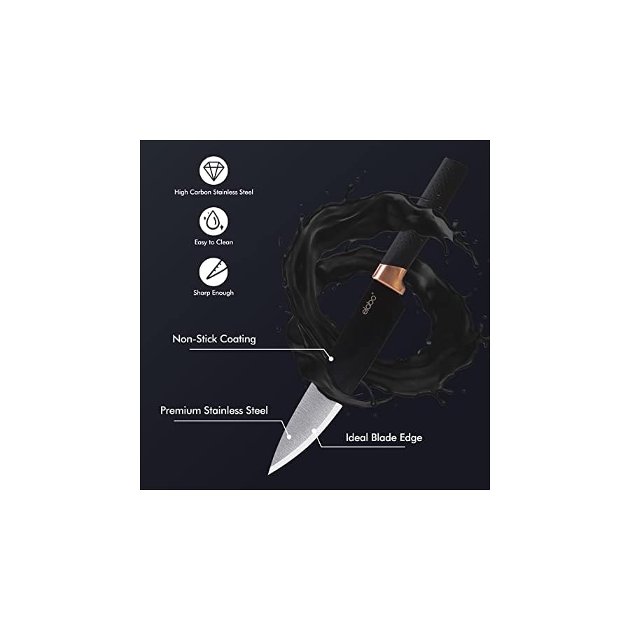 elabo-Kitchen-Knife-Set-with-Block-16-Pcs-Stainless-Steel-Knives-Set-for-Kitchen-Includes-6-Sharp-Kitchen-Knives-6-Serrated-Steak-Knives-Scissor-Sharpener-Acrylic-Block-Knife-Set-Rose-Gold elabo Kitchen Knife Set with Block - 16 Pcs Stainless Steel Knives Set for Kitchen, Includes 6 Sharp Kitchen Knives, 6 Serrated Steak Knives, Scissor, Sharpener, Acrylic Block Knife Set (Rose Gold)