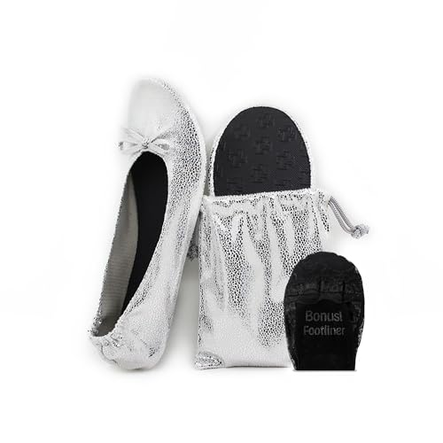 Image of Silky Toes Foldable Flat Shoes for Women | Portable Ballet Flats for Weddings, Parties, Events, Travel |Comfortable Cushioned