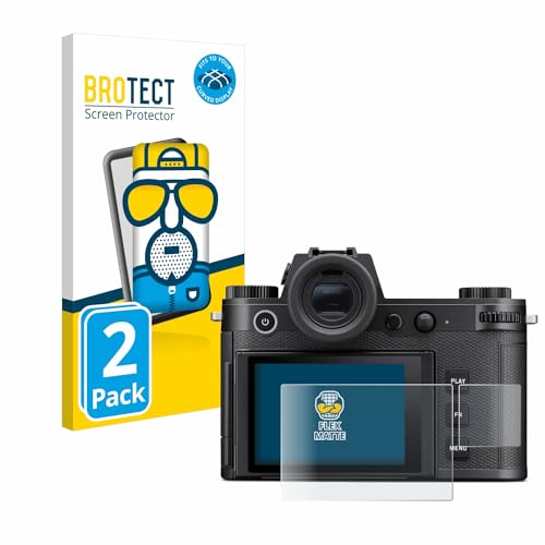 brotect 3D Curved Screen Protector Matte for Leica SL3 (Display + top plate display) (2 Pack) - Full Screen Coverage