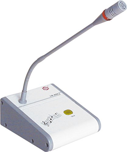 Karma Italiana CM 800 - Micrófono (Interview, 21-23000 Hz, 6.35 mm (1/4"), Alámbrico, 132 x 155 x 380 mm, Color Blanco)