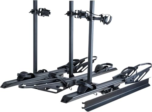 YOUNG ELECTRIC 250LBS. Capacity Foldable Aluminum 3-Ebike Rack with Ramp for Car SUV RV Truck...