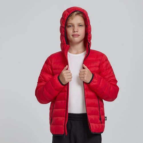 Image of Spyder Boys Puffer Jacket - Lightweight Packable Wind Water Resistant Quilted Boys Winter Coat - Cozy Insulated Winter Jacket