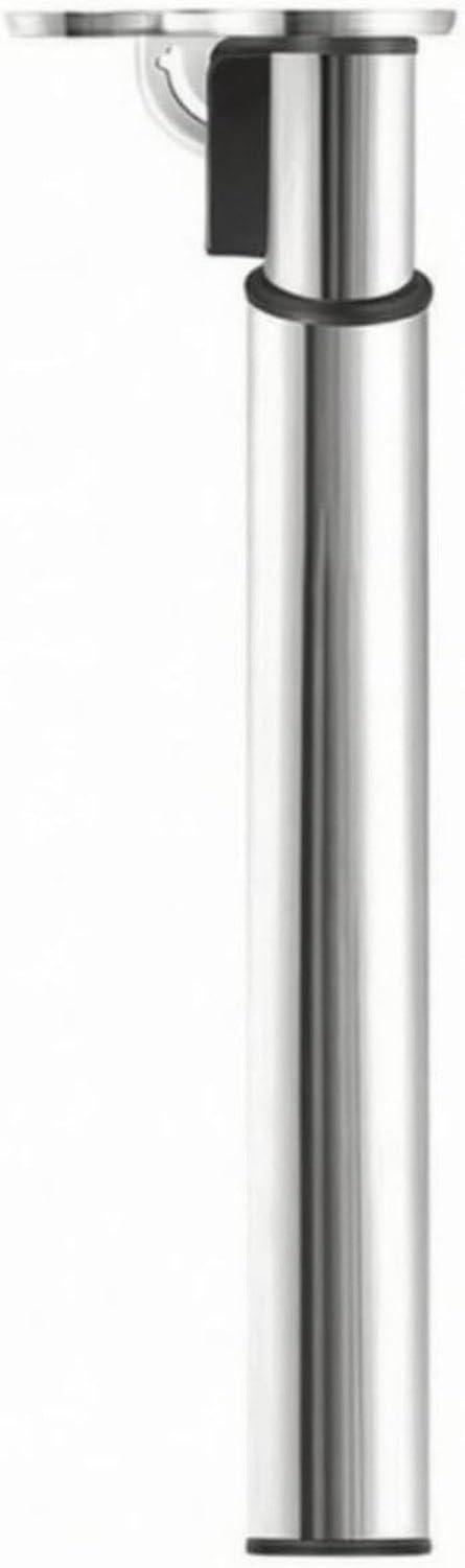 Verstellbares Tischbein Klappbar Faltbares Schreibtischbein Stabil Eisen Metall Halterung für Heimwerker Holzarbeiter, Silber, Zylindrisch, 710 x 140 x 60 mm