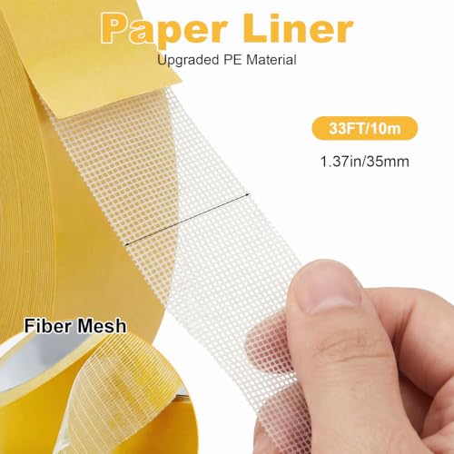 Image of Heavy-Duty Double Sided Tape, 1.37inch x 33FT Clear Tape with Residue-Free