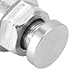 Entlüftungsventil Gabel Edelstahl Entlüftungsventil Gabel Einfache Installation Aluminiumlegierung M5 x 0.8 Langlebig für Motorrad (Silber)
