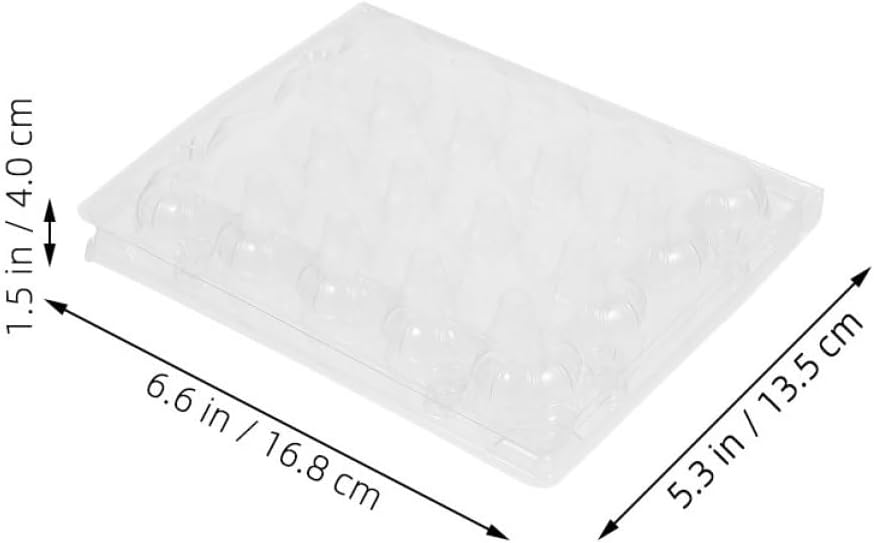 20-piece Quail Egg Box Reusable Plastic Egg Cartons Convenient Egg Holder for Storage for Use