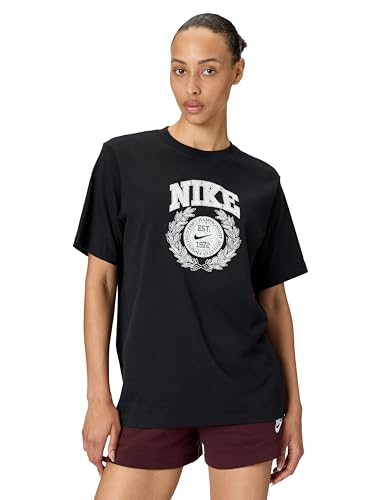 Nike Womens Sportswear T-Shirt Est 1972 Black Medium