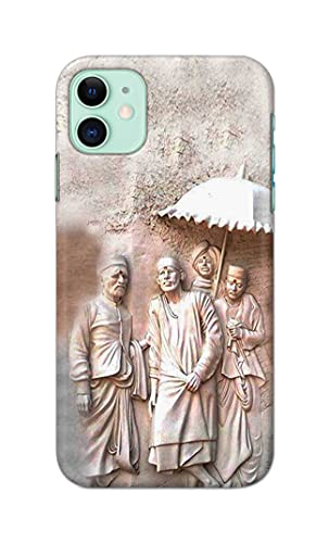 Image of Printed Hard Back Cover Case for Apple iPhone 11 Back Cover (Sai Baba) -1803