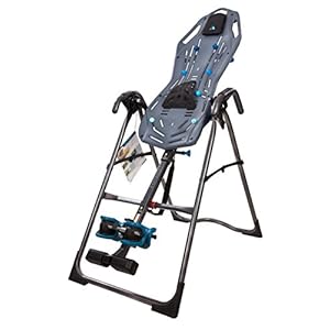 TEETER FitSpine X3A Inversion Table with 8‑Point Floating Suspension, T‑Pin Ankle Lock System, Lumbar Bridge, Acupressure Nodes, and Headrest Pillow