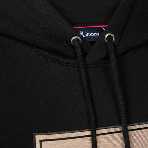 Psycho Bunny Men's Monroe Twill Patch Fleece Hoodie2