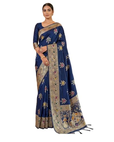 Chemisier Kanjivaram pure soie douce femme pour haut de sari Banarasi traditionnel