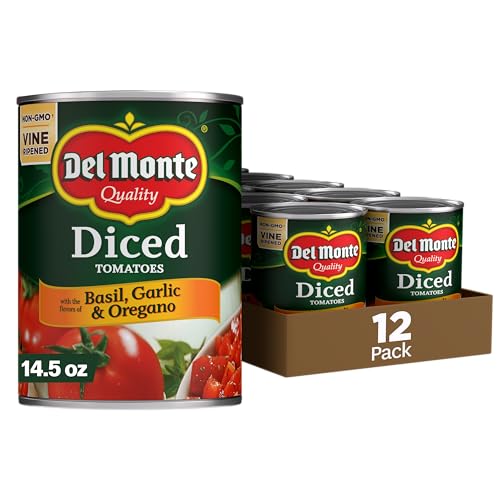 10% coupon - ★Del Monte Canned Diced Tomatoes, 14.5oz, 12 cans