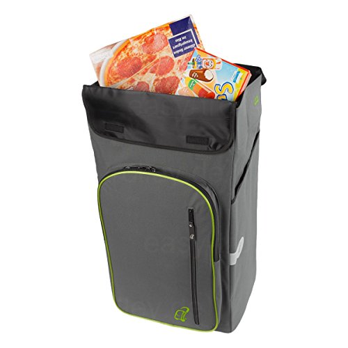 Andersen Einkaufstrolley Royal XXL luftbereift und 56 Liter Einkaufstasche Toto grau mit Kühlfach Einkaufswagen Gestell… – Bild 7