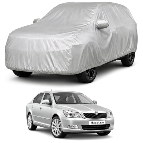Image of Autofact Car Body Cover Compatible with Laura | Custom Fit Car Cover | 100% Water-Resistant| Triple-Stitched Lightweight Fabric | Dustproof | Indoor & Outdoor Use | Elastic Bottom