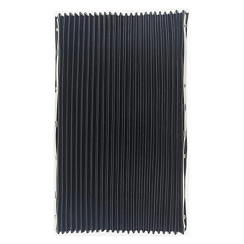 lanema Accordion Way Cover Dust Protective Rubber Cover Milling Machine Part 400x600mm/15.75x23.62'' Black for 3# 4# Black Accordion Pleats Shield Rubber Cover Machine for 3# 4# 400x600mm Tool