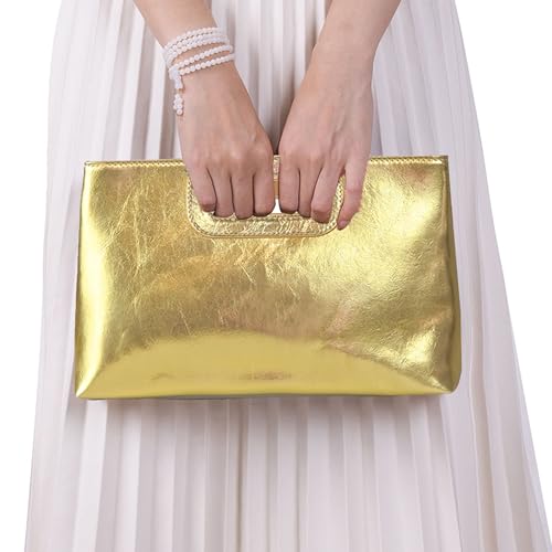 Image of Top Handle Straw Clutch Purses for Women Summer Evening Handbag Vacation Handbags Raffia Woven Beach Bags