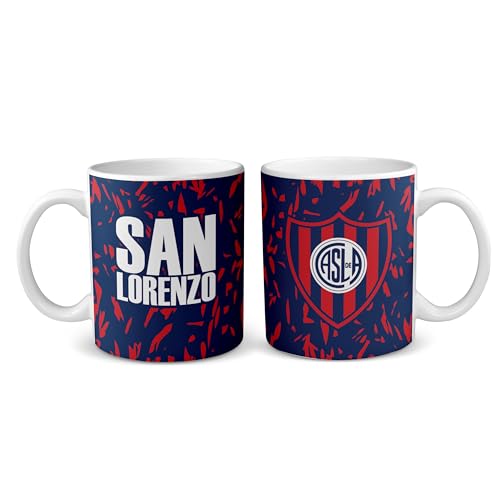 San Lorenzo de Almagro. Taza de cerámica de San Lorenzo de Almagro, Argentina. CASLA. 325ml. 11oz. Diseños propios, únicos y originales en todos nuestros productos. Somos Sportivo Maglietta. TAZ0128.