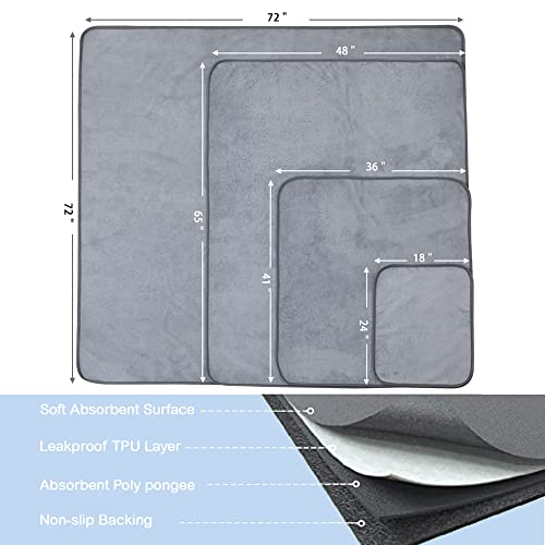 Qeils Washable Puppy Pads Whelping Reusable Pee Pads (2-Pack) 18″x24″Absorbent Leakproof Mat Puppy Litter Box, Potty, Home Travel or Crate Training Dog Wee Wee Pads Qeils Washable Puppy Pads Whelping Reusable Pee Pads (2-Pack) 18″x24″Absorbent Leakproof Mat Puppy Litter Box, Potty, Home Travel or Crate Training Dog Wee Wee Pads