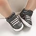 Baby Boys Girls Leather Sneakers Toddler Anti-Slip Shoes Infant First Walkers Casual Fashion Crib Shoes Grey 11CM