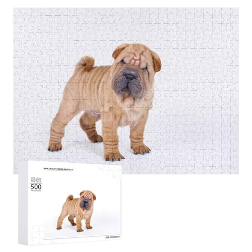 Rompecabezas 500 piezas de Shar Pei: resuelve el aburrimiento con análisis y lógica