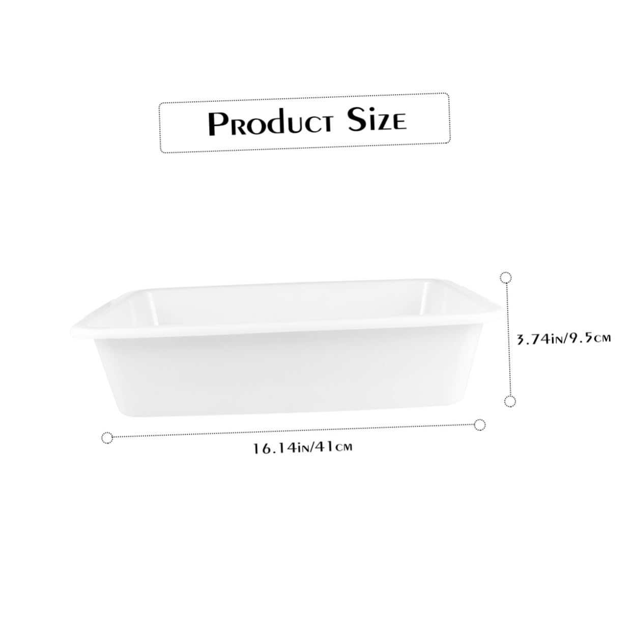MAGICLULU Set 3 Vassoi per Reagenti in Plastica Bianca, Resistenti ad Acidi e Alcali, senza Bave, Design Semplice e Compatto per Laboratorio Chimico
