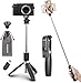 ELEGIANT Palo Selfie Trípode Bluetooth, 4 en 1 Selfie Stick Móvil con Control Remoto Inalámbrico, Deportivo Extensible para Viaje, Monopod con Obturador Rotación para Cámara Deportiva, Android iOS