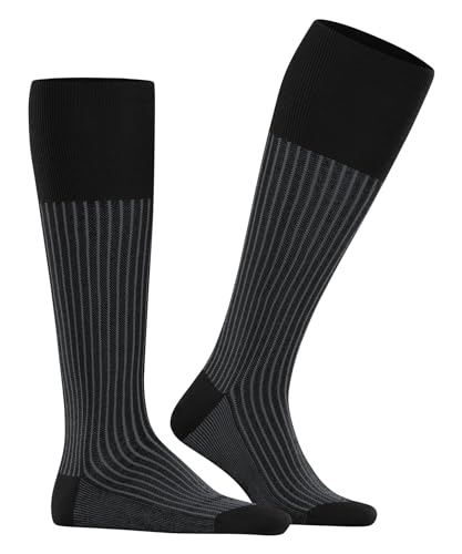 FALKE Herren Kniestrümpfe Oxford Stripe M KH Baumwolle lang gemustert 1 Paar, Schwarz (Black-Mix 3010), 43-44 – Ansicht 3