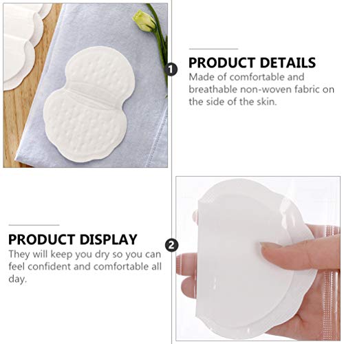 Healifty 20 folhas de almofadas de axila para suor de axila sem suor Proteção de axila Protetores de