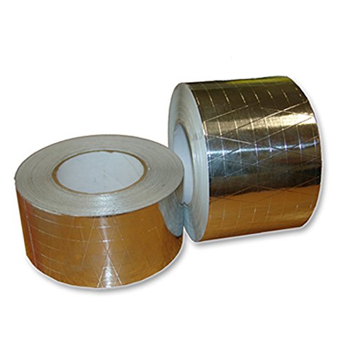 Aluminum Foil-Scrim-Kraft Tape 6.8 Mil Rubber Adhesive (44150R) (Size:3" (72mm) x 50Yd-16 Rolls Per Case)