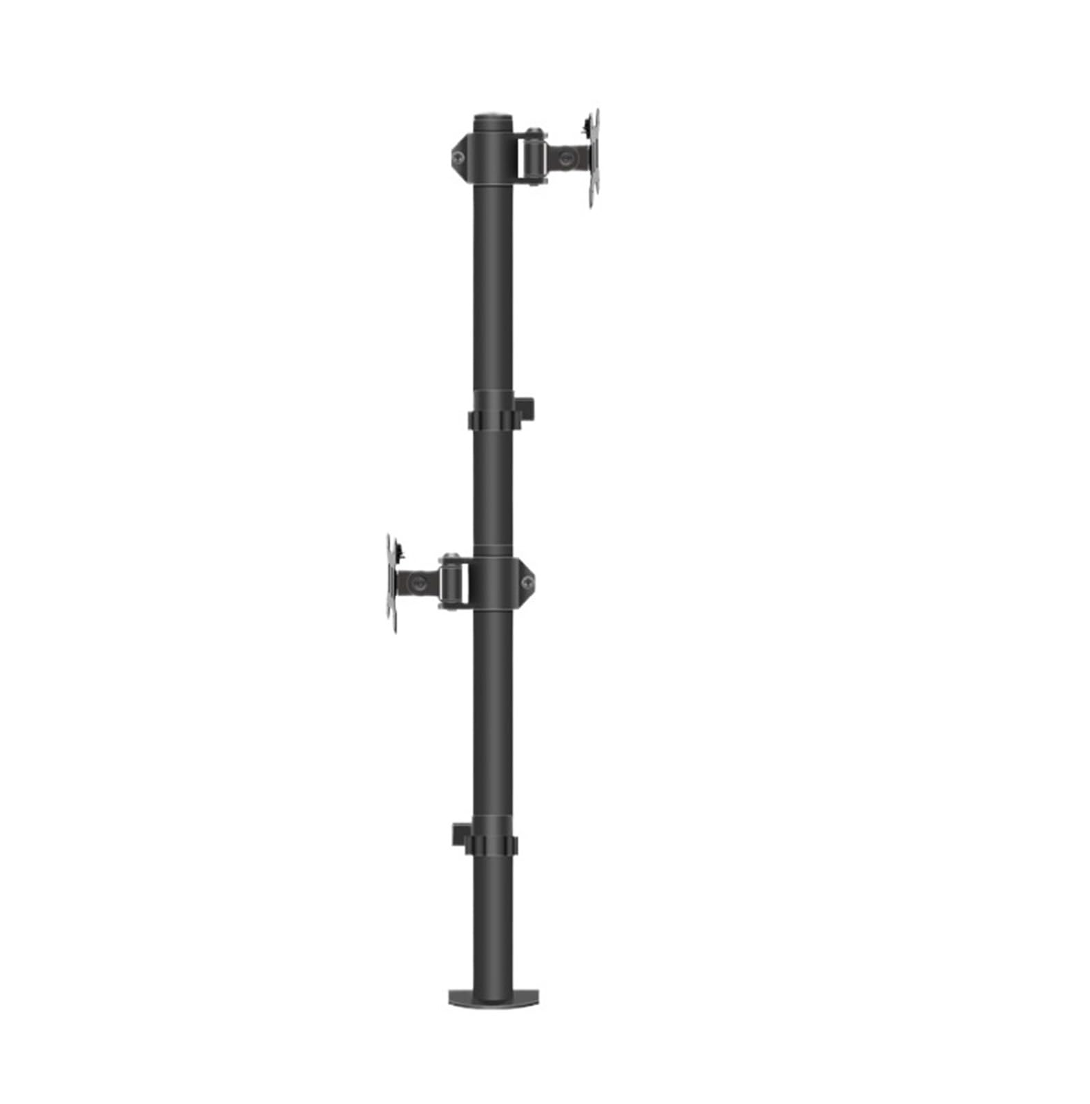 Support de moniteur double écran vertical, rack de bureau réglable - 7