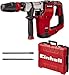 Einhell 4139100 SDS Max Demolition Hammer TE-DH 12 |240V,050W Concrete Breaker Pneumatic Drill |12 Joule Single Impact Force Jack ,Vibration-Cushioned Handle,Includes Pointed and Flat Chisel,Black,Red