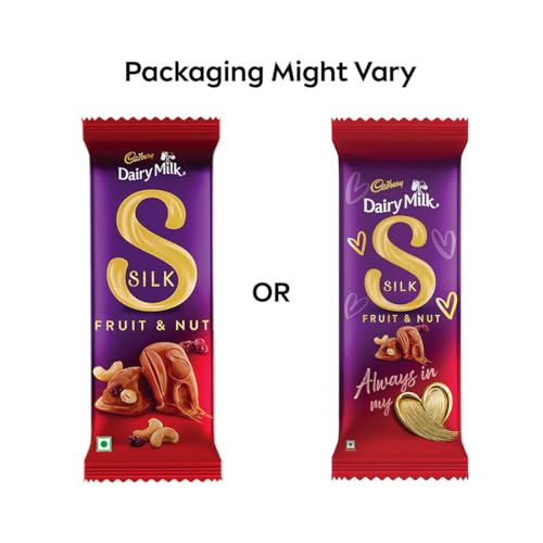 Cadbury Dairy Milk Silk Fruit & Nut Valentine's Gift Pack Chocolate Bars, 51 g (Pack of 8)