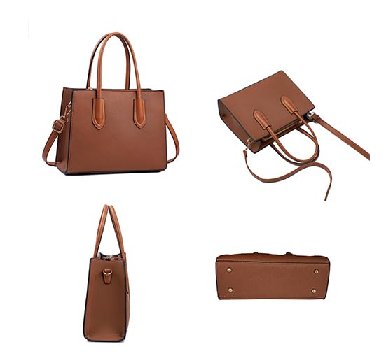 Pu Leather Tote Bag for Women Waterproof Medium Shoulder Bags With Zipper Crossbody Handbags Purses4