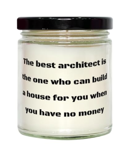 Cute Architect Scent Candle, The Best Architect is The one who can Build a, Present for Friends, Funny Gifts from Colleagues, Durable, Stylish, Appealing to The Senses, Practical, Functional