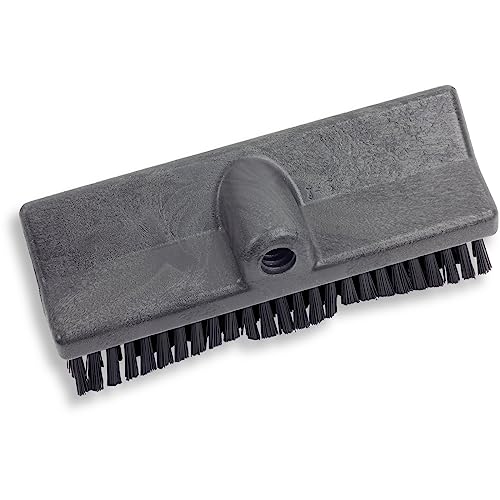 Image of SPARTA 40423EC03 Plastic Floor Scrub Brush, Wall Brush, Equipment Brush With Nonabsorbent Bristles For Industrial Kitchens, Hospitals, Commercial Cleaning, 10 Inches, Black, (Pack of 2)