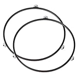 2-Pack 9.5 Inch Microwave Turntable Support Ring, Fits 12.75 Inch Glass Tray, Replacement for 5889W2A012F 5889W2A012D 5889W2A012P, Compatible with MVH1670ST LMV1680BB Microwaves